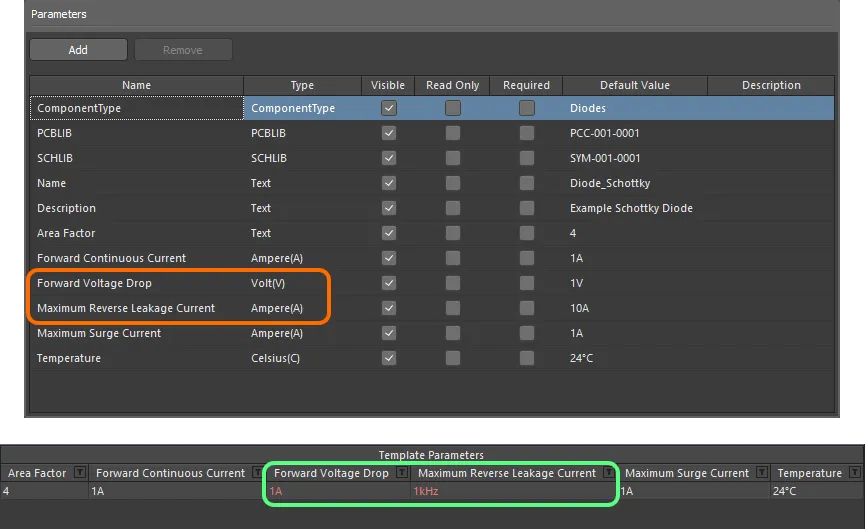 Data validation – the Component Editor has the smarts to alert you to a mismatch between the value entered for a unit-aware parameter, and its data type. Data validation – the Component Editor has the smarts to alert you to a mismatch between the value entered for a unit-aware parameter, and its data type.
