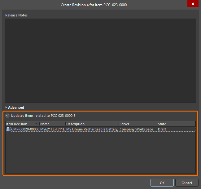 Accessing the option to update related Workspace Components, that are referencing the Workspace Footprint being re-saved. Accessing the option to update related Workspace Components, that are referencing the Workspace Footprint being re-saved.